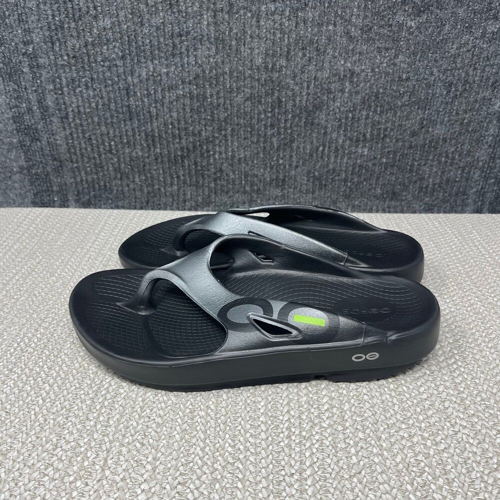 OOFOS OOriginal Sport Sandals Flip Flops Recovery Shoes Black Grey Women’s 9 US - Picture 3 of 6